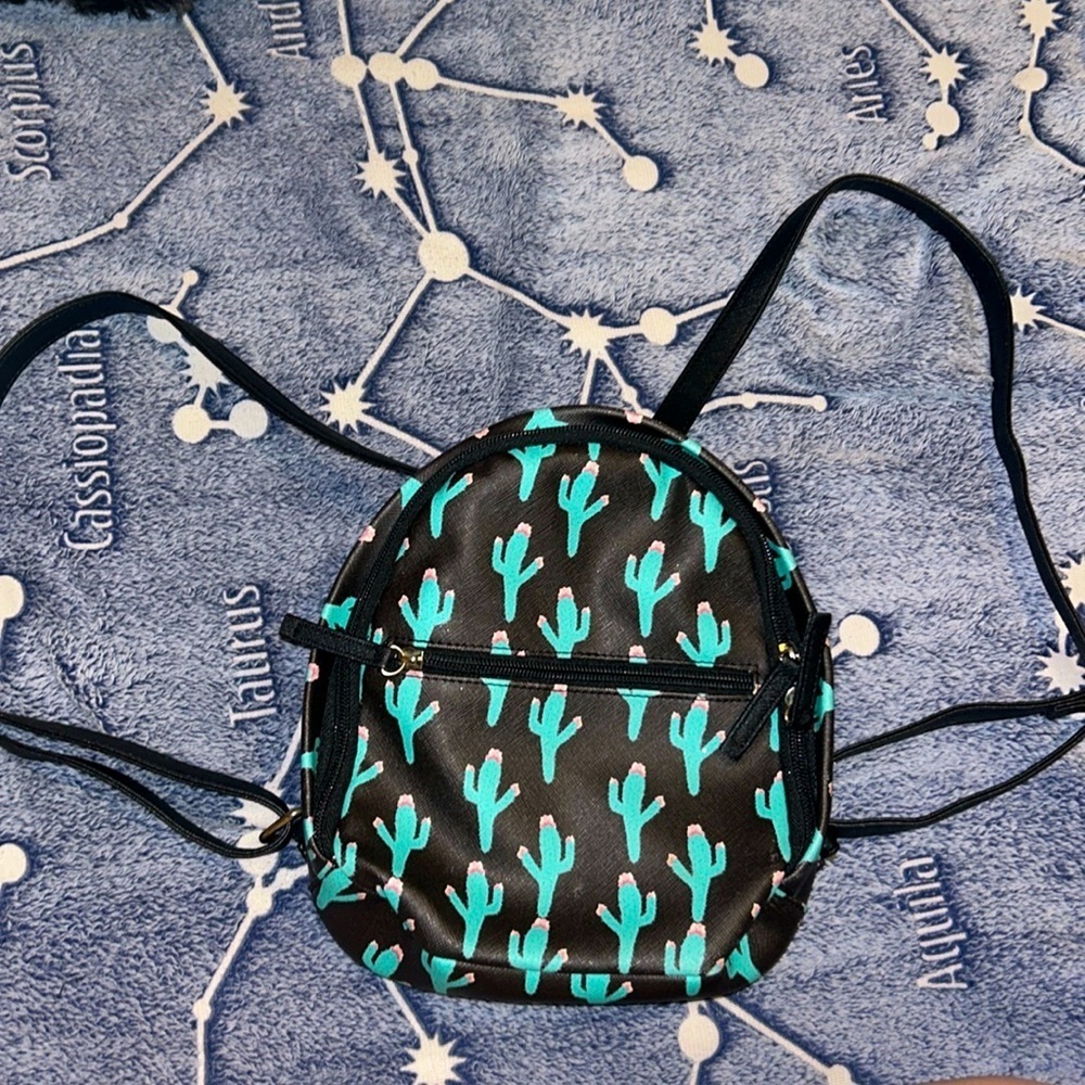 CACTUS ADORABLE MINI PLANT BAG SMALL BACKPACK